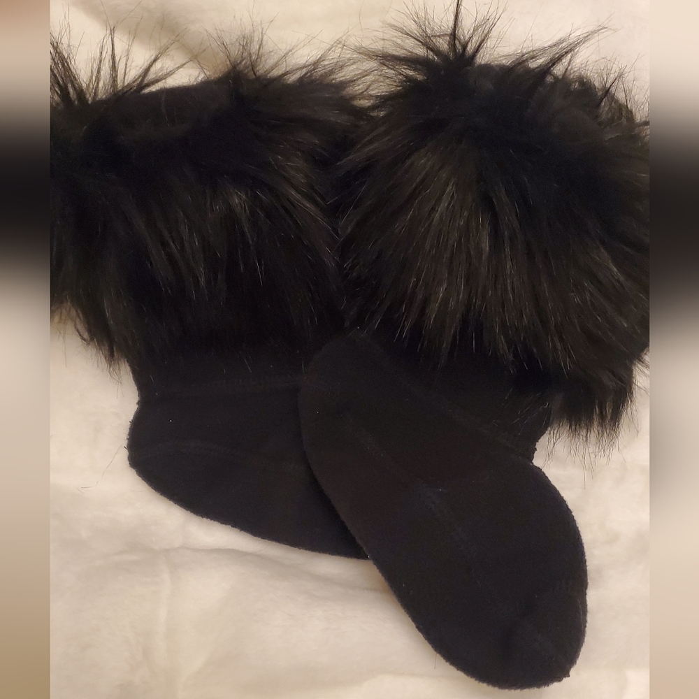 Hunter kids fur socks